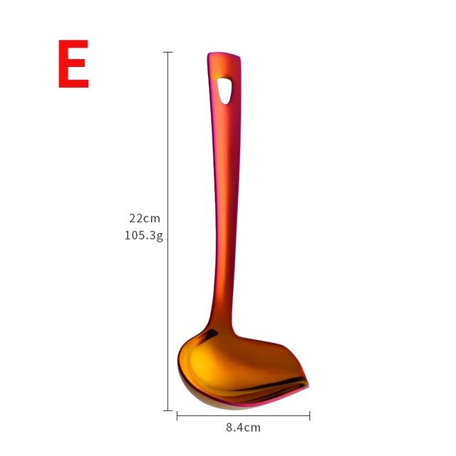 Ложки из нержавеющей стали для соуса, ложка с носиком, маленький половник для супа, сервировочная ложка, ложка для масла, кухонный инструмент