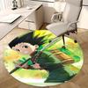 1 шт. Hunter x Hunter Леорио Аниме Мультяшный Дизайн Круглый Ковер Коврик под Офисное Кресло Нескользящий Ковер Подходит для Домашнего Декора, Гостиной