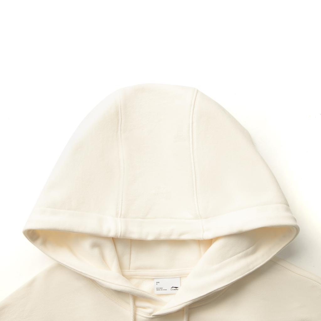 Li Ning X Badmarket Коллаборация Спортивный Стиль Жизни Модная Свободная Универсальная Толстовка с Логотипом Мужская толстовка Молочно-Белый AWDVE33-2