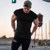 Men’s Fashion Print Slim Fit Tees Shirt Cotton Fitness Clothing O-neck Short Sleeve Tops Men Gym Bodybuilding Muscleguy T-shirt