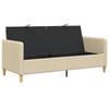 Cream Storage Sofa 172 x 78 x 87 cm Polyester
