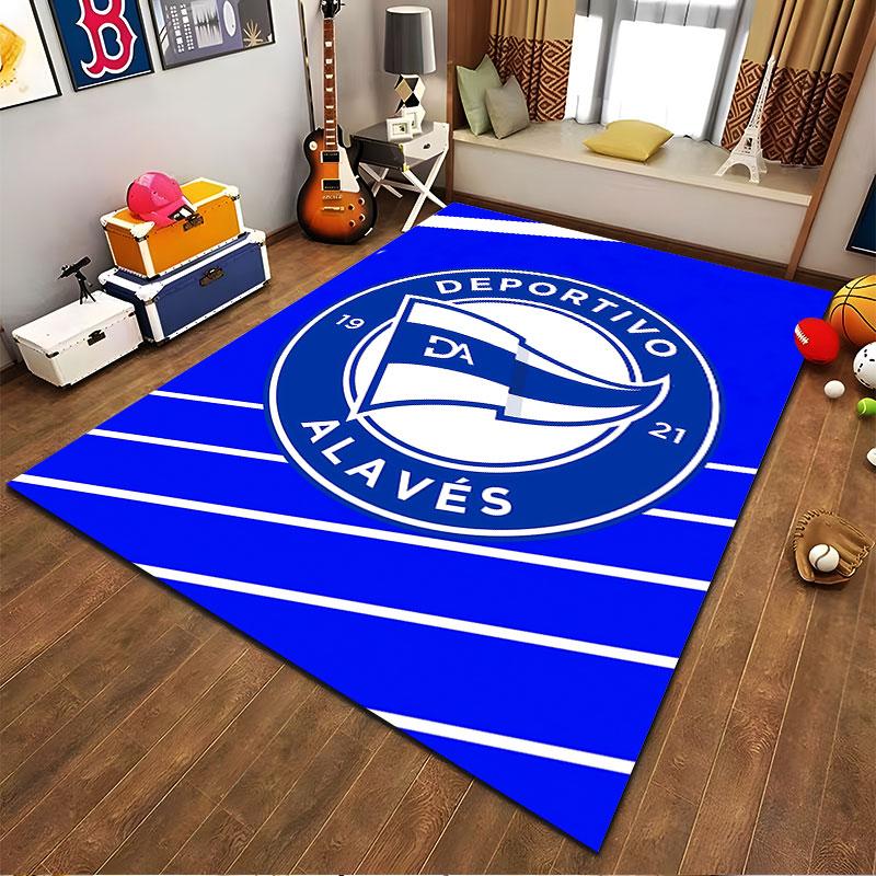 Deportivo Alavés Logo Carpet suitable as a non-slip mat for the living room or bedroom sofa