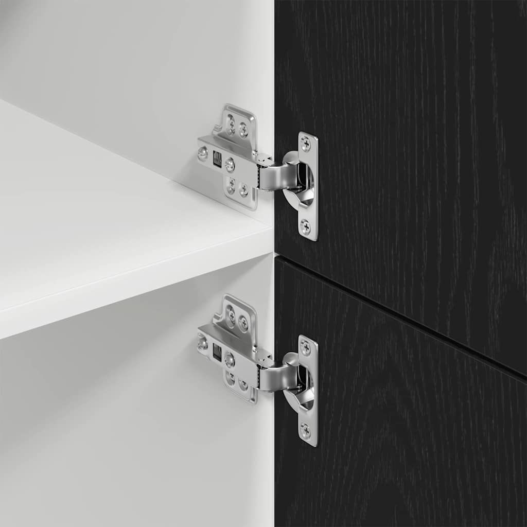 Lyon Hanging Cabinet Black Oak Effect 60 x 31 x 207 cm
