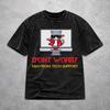 Men Women Don't Worry I'm from Tech Support Shirt Graphic Washed Cotton Harajuku T-Shirts