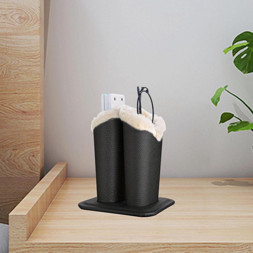 Держатель для очков с подкладкой Футляр для очков Двухголовый Мягкая подкладка Стенд для демонстрации для офиса дома