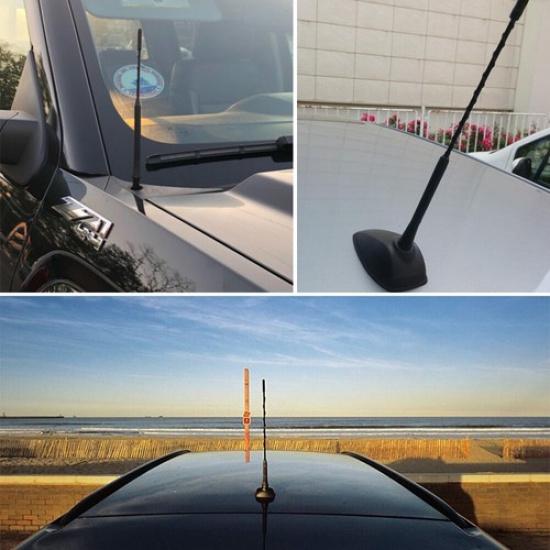 9" Rubber Radio Antenna Duck AM/FM Black Antenna Fit Car Caravan Truck Universal