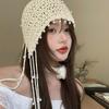 Beanies Knit Cap Crochet Flower Ethnic Style Hat  Apparel Accessories