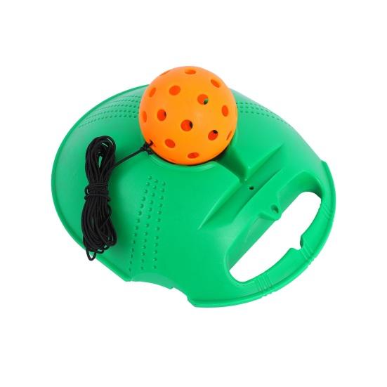 Portable Pickleball Trainer Rebound Ball Set with Anti-Slip Base Durable Elastic Strings Pickleball Training Tool