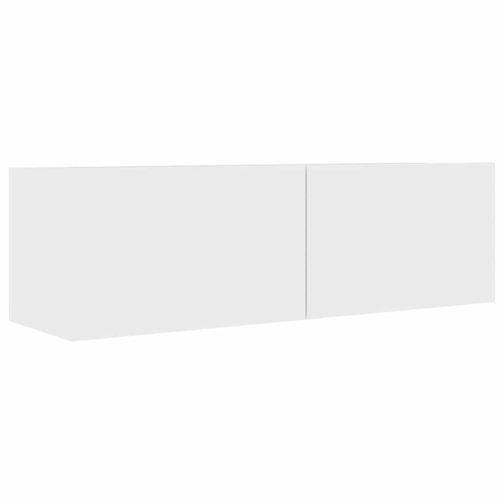 vidaXL 7-tlg. TV-Schrank-Set Weiß Holzwerkstoff