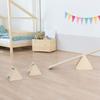 Montessori Balance and Motor Skills Game In Natural Wood and Turquoise Blue