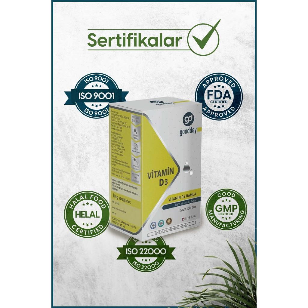 Витамин D3 травяная питательная добавка 400 капель 1000 МЕ оливкового масла холодного отжима