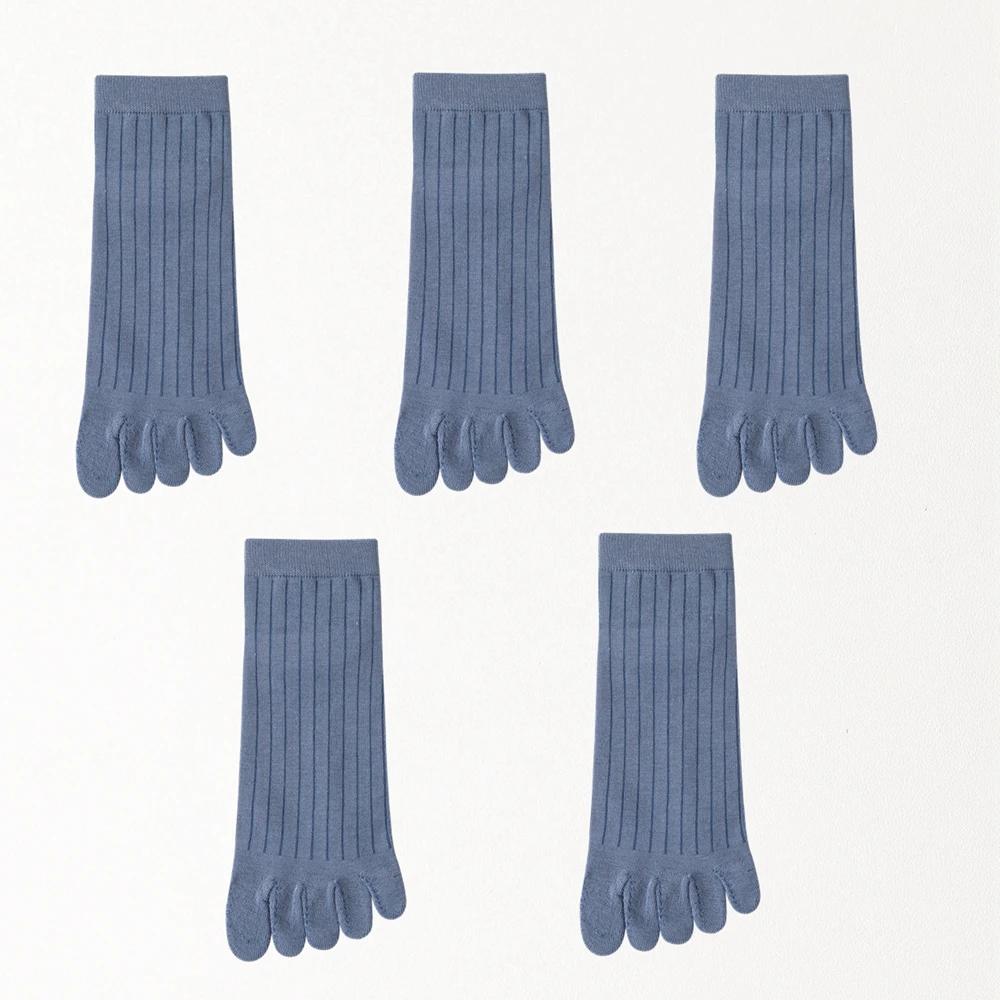 5 пар летних носков с пятью пальцами для мужчин, тонкие хлопковые носки с пальцами, низкие носки до щиколотки, спортивные носки высокого качества