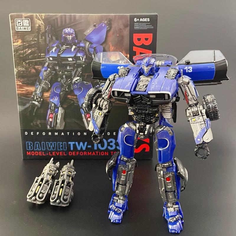 Новая трансформирующаяся игрушка BAIWEI 16 см для мальчика TW-1033B Белая версия KO SS46 Аниме Фигурка Робот Модель Машинки Подарок для детей TW1033