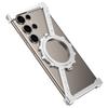 Z Shape Aluminum Alloy Frameless Magnetic Bracket Phone Case For Samsung S25 S24 Ultra S23 Ultra S22 Ultra Shockproof for Magsafe Cover