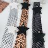 Elegant Polka Dot Waist Belt Spicy Girl Long Vintage Scarf Fashion Leopard Print Scarf  Party