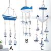 Mediterranean Sea Wind Chime Pendant Home Pendant Ornaments Wooden Crafts Shell Conch Door Curtain Decoration