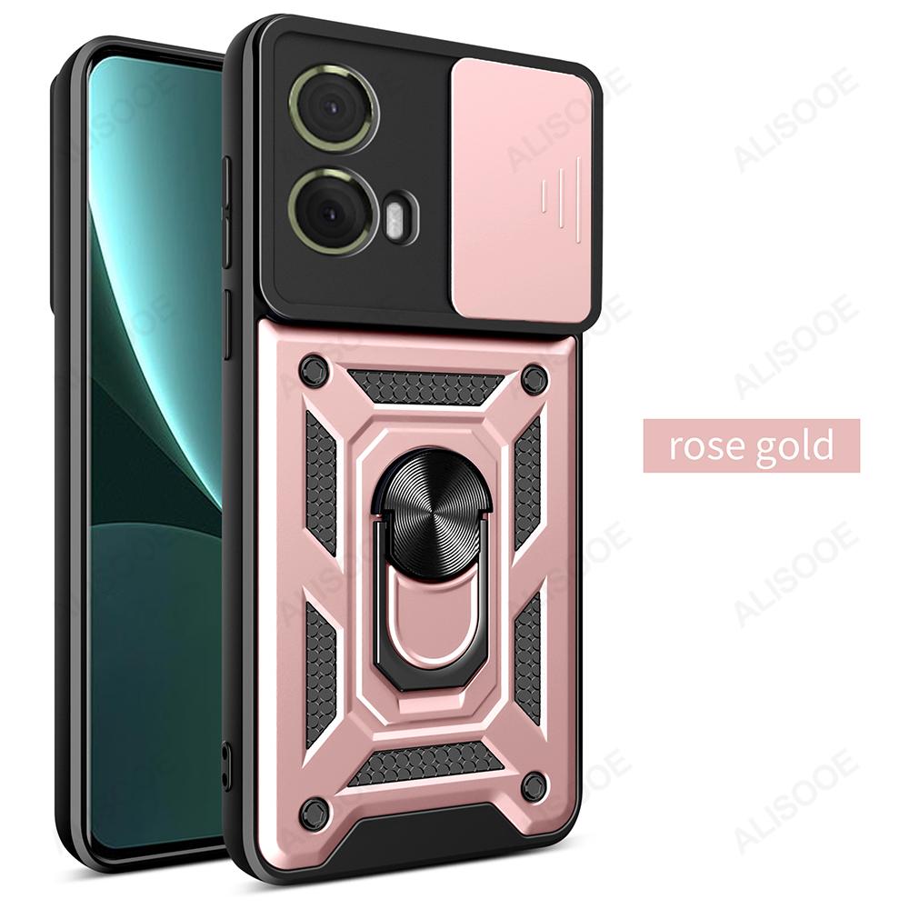 Чехол Armor Funda для Motorola G85, защитный чехол с выдвижным объективом и кольцом для камеры, защитная задняя крышка для Motorola moto S50 Neo G85 G84 Capa