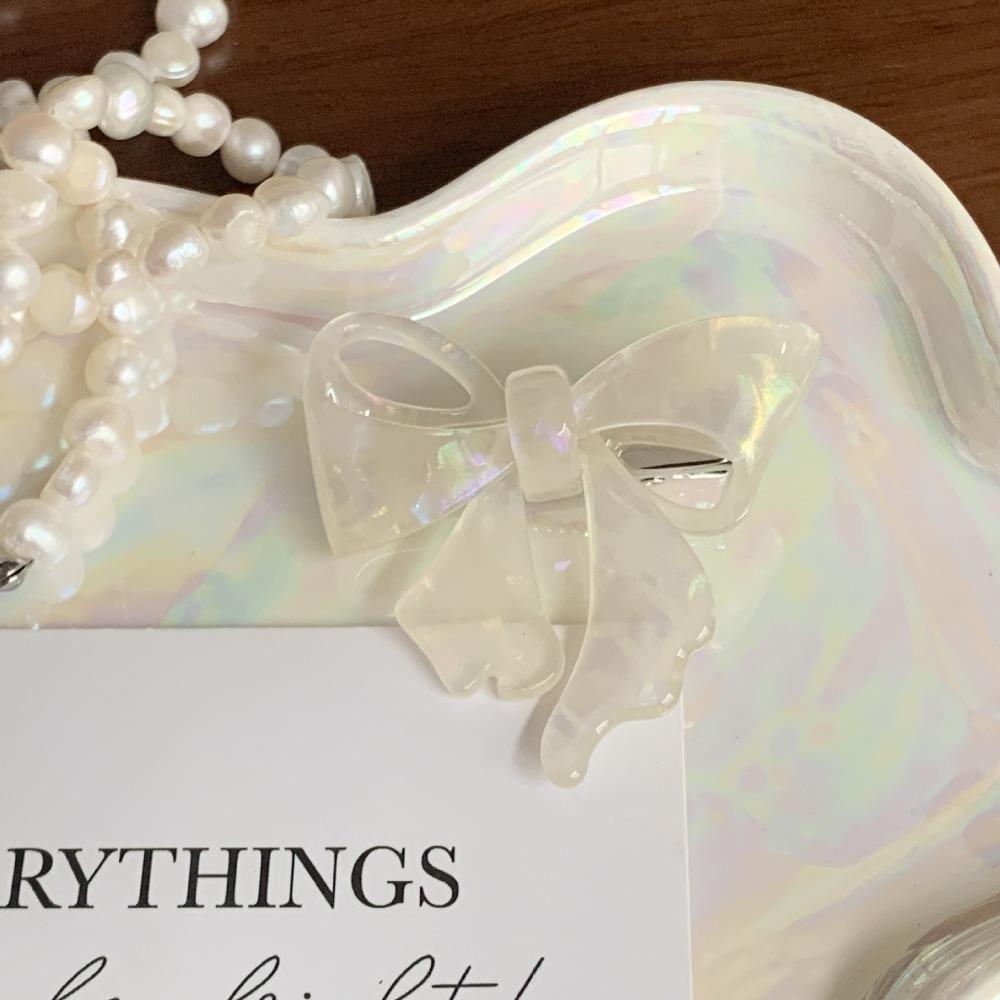 Hairpin Bow Hair Clip Hair Claw Bowknot Duckbill Clip Personalized Acetic Acid Hairpin  Streetwear