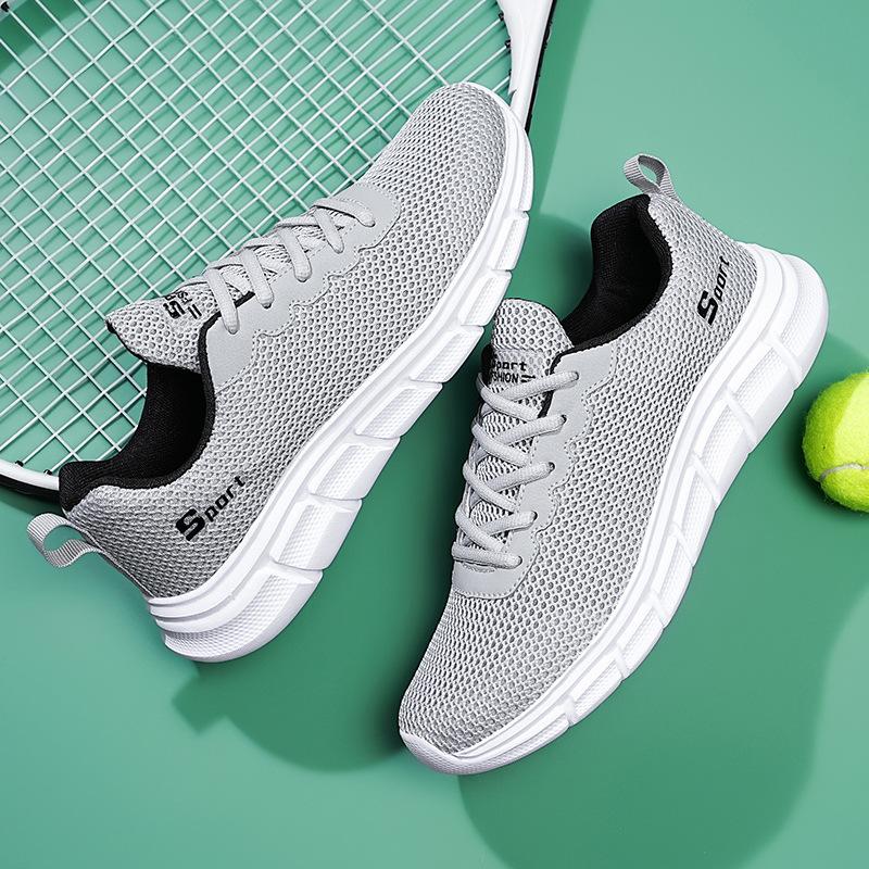 Мужская обувь, летние новые кроссовки, дышащая сетчатая дорожная обувь, мужская повседневная обувь, спортивная обувь большого размера, мужская