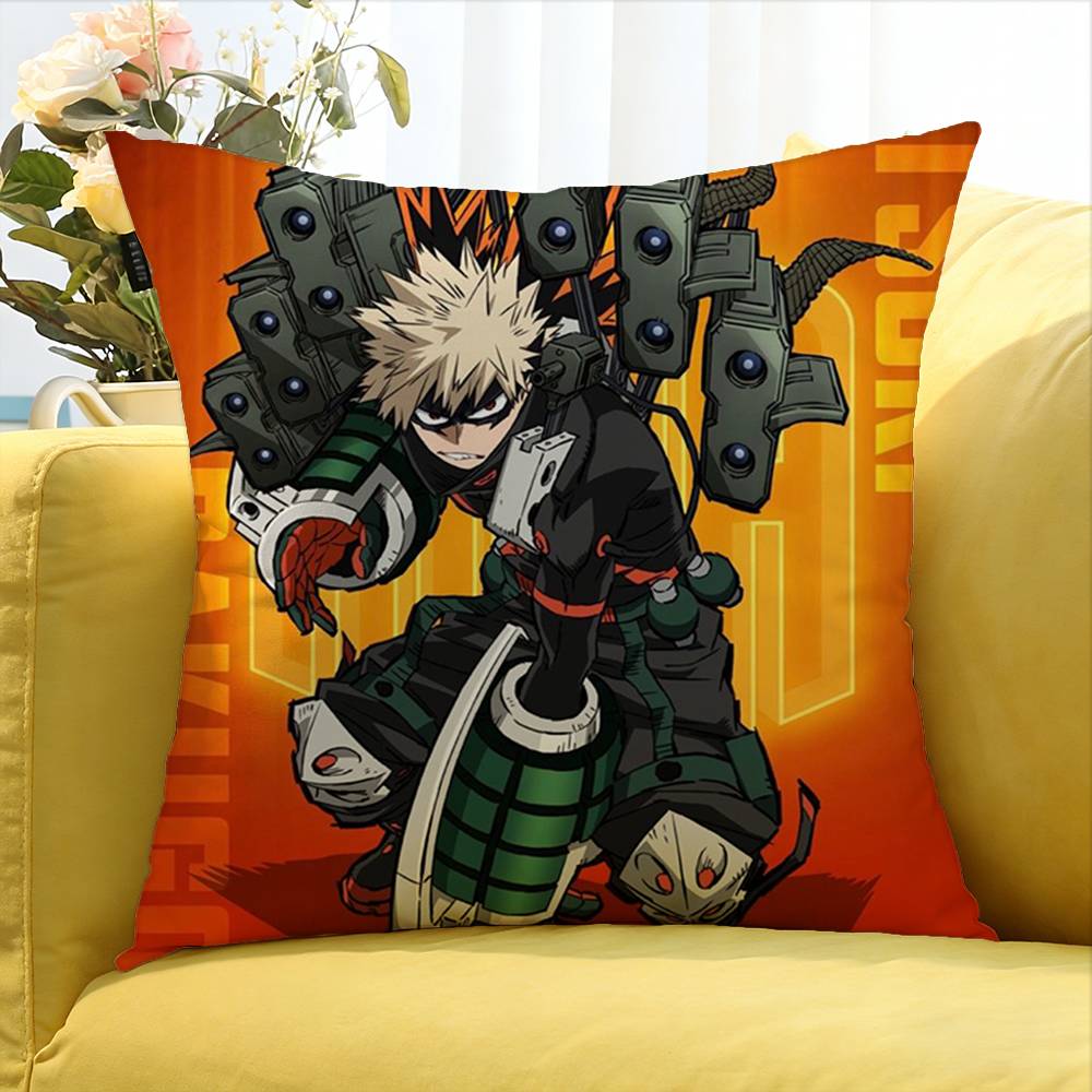 bakugo AAnime KKatsuki World Various Sizes Square Pillow Case For Car Home Bedchamber Decor