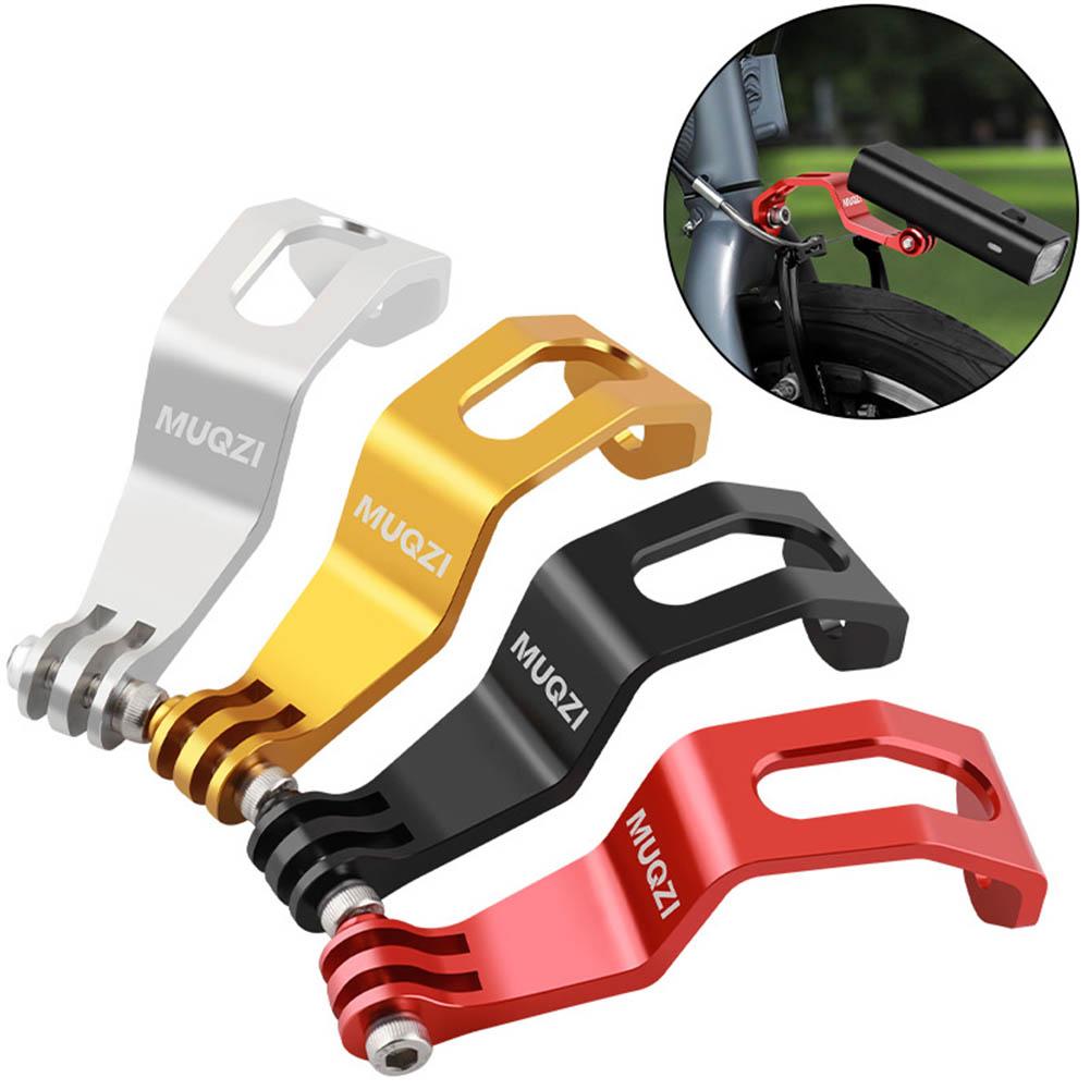 Bicycle Front Light Mount Bracket Aluminum Alloy Bike Light Holder Adjustable Bike Flashlight Mount Stand for Mountain Road Bike