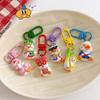 3Pcs Creative Resin Duck Keychain Pendant Car Key Ring Cartoon Cute Keychain Novelty Backpack Decoration Accessories Gifts