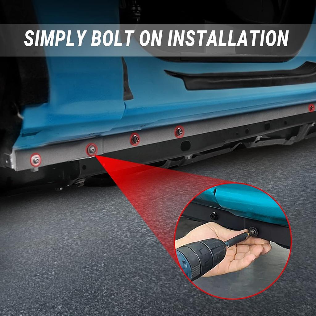 Крышка для сварки зажима для Ford Bronco 4Door 2021 2024 2024 Trail Armor, пороги, защитные панели, боковые юбки, сплиттер, стильный спортивный кузов