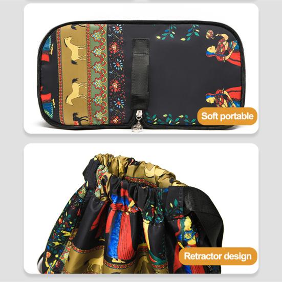 Водонепроницаемый складной рюкзак Yousheng на шнурке, устойчивый к истиранию, прочная универсальная дорожная сумка с несколькими карманами