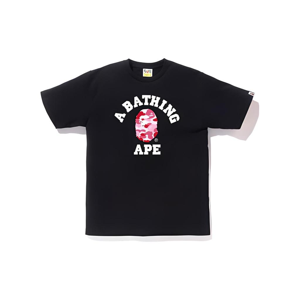 A BATHING APE SS23 Men's ABC CAMO COLLEGE TEE 1J30-110-005