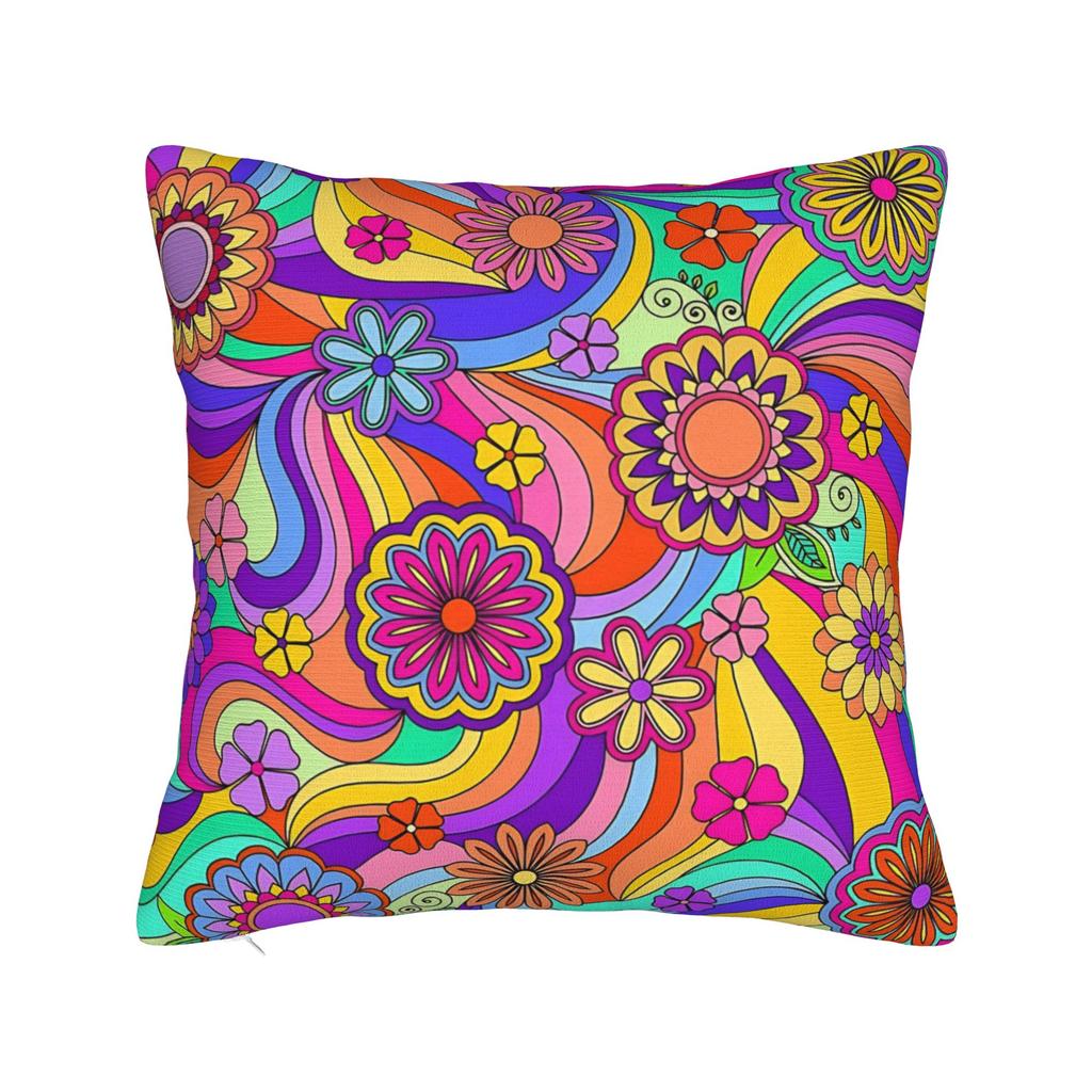Flower Power Pillow Case  Funny Pillow Cover Print Pillowcases For Wedding Party Home Decor