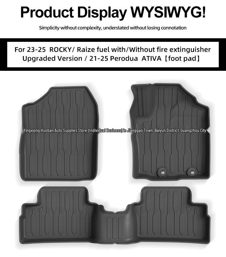 Daihatsu ROCKY/Toyota Raize 2023-2025 TPE Car & Trunk Mats