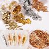 Imitation Gold Leaf Sheets Sliver Copper Foil Gold Flakes Sequins Glitters Craft Foil Paper Nail Art Decor DIY