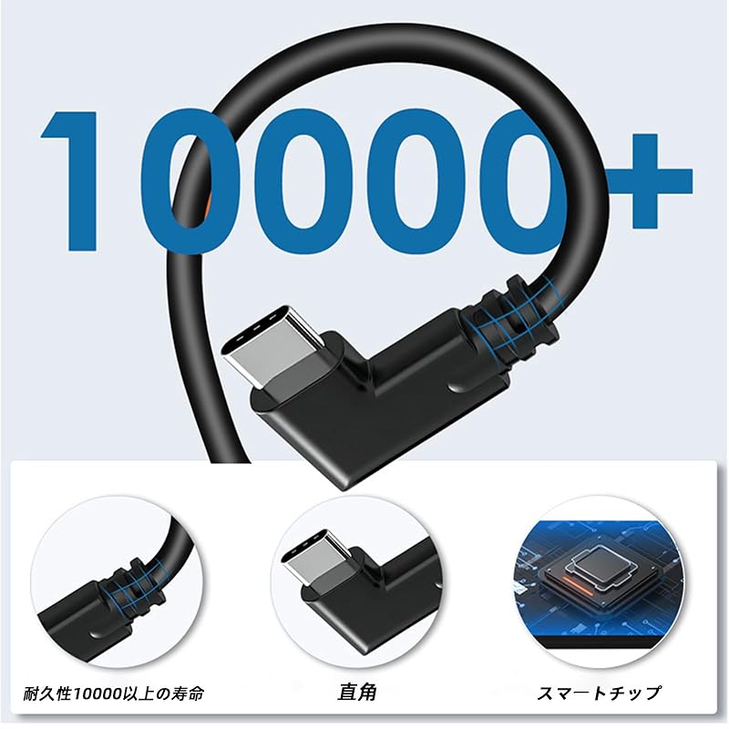 Hirameki 5M соединительный кабель Meta Quest3 Oculus Совместим с аксессуарами Quest1/2 USB-A 3.2 и Type C 5 Гбит/с высокоскоростной кабель для передачи данных Игровой ПК/Steam