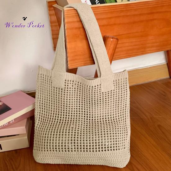 Большая пляжная сумка-тоут, вязаная сумка на плечо, пляжная сумка-тоут, вязаная крючком, большая вместимость, эластичная однотонная сумка, отличная несущая способность, сексуальная одежда для взрослых