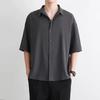Men Collared Short Sleeve Buttons Front Shirts Plus Size
