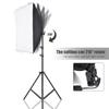 Studio Photography Softbox Kit with 50x70cm Softbox * 1 + 2M Metal Tripod Stand * 1 for Live