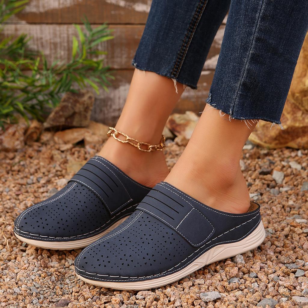 Women Slippers Summer Outside 2025 New Platform Sandals Comfortable Casual Slippers Lightweight Hollow Baotou Shoes Slides Women