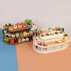 Miniature Mini Supermarket Small Food Play Beverage Fruit Product Display Rack Children'S Simulation Play House Toy Dessert Rack