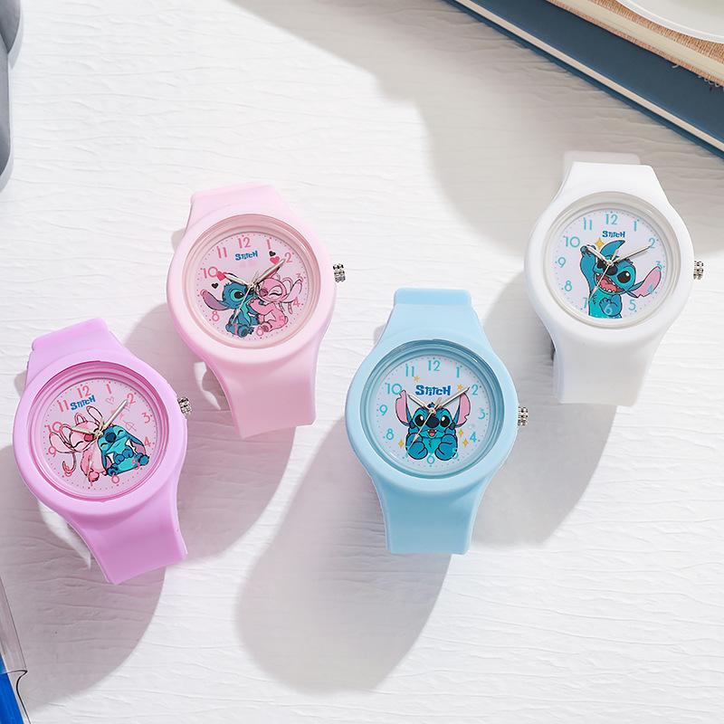 Cute Cartoon Silicone Watch - Candy Colors, Round Face - Perfect for Middle Schoolers