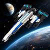 Конструктор MOC Космический корабль Sci-Fi Normandy SR-2, Строительные блоки с подставкой, Модель для самостоятельной сборки, Подарки на День Рождения, Рождество для фанатов, Взрослый