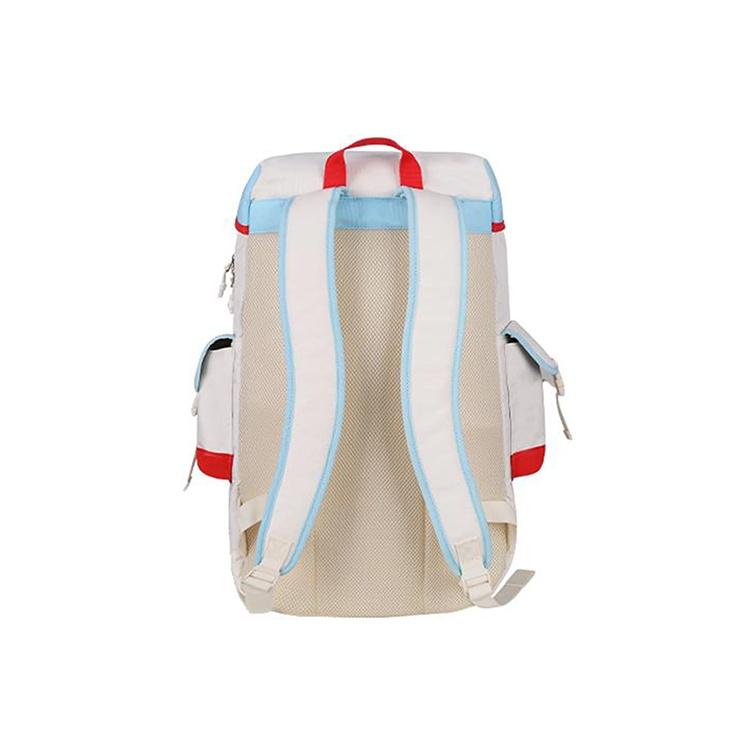 Li Ning 36L Large Capacity Basketball Travel Polyester Backpack Unisex Backpack Milk-White Red ABST167-2A