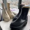Женские ботильоны 2025 Новинка Комплектная обувь На молнии Челси Ботинки Толстый каблук Толстая подошва Короткие ботинки Осенне-зимняя обувь
