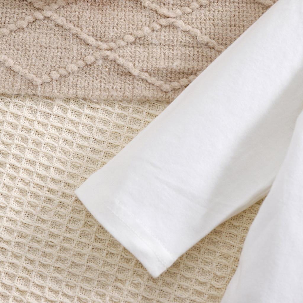 Baby Girl Cute Rugby Letter Long Sleeve Cotton Bodysuit Full Print Trousers With Hairband Outfit Set