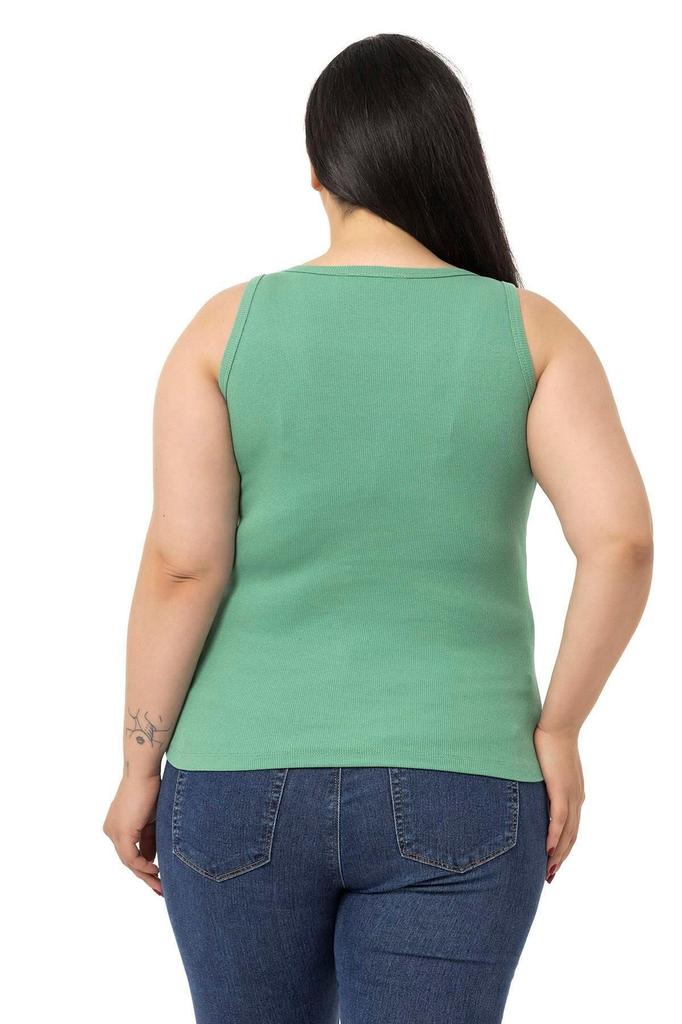 Женский стиль, боди большого размера, зеленый боди больших размеров с ребристыми ребристыми бретельками