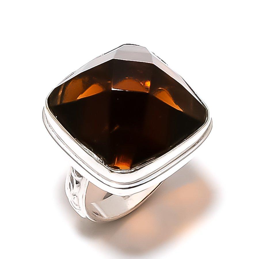 Topaz Handmade 925 Sterling Silver Gift Jewelry Ring Size 6 W1W95
