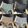 4PCS Large Size Summer Ice Silk Polka Dot Seamless Underwear for Women Japanese Ultra-thin Breathable Triangle Pants