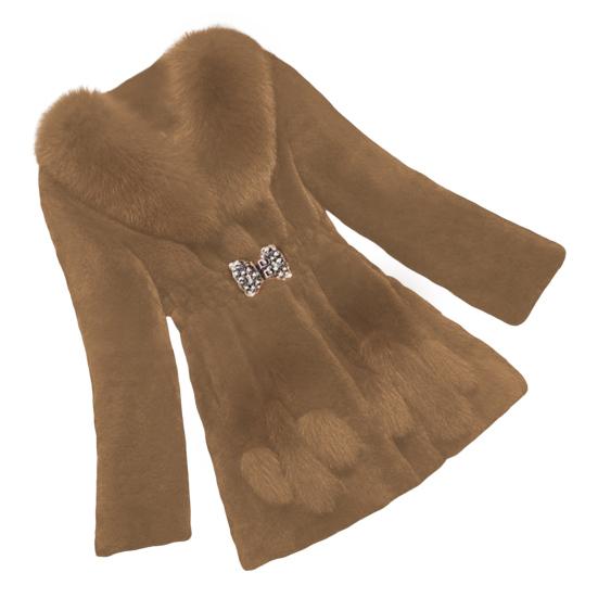 Женское зимнее пальто из искусственного меха средней длины со стразами, эластичная узкая талия, однотонная плотная верхняя одежда, куртка для выпускного бала знаменитостей