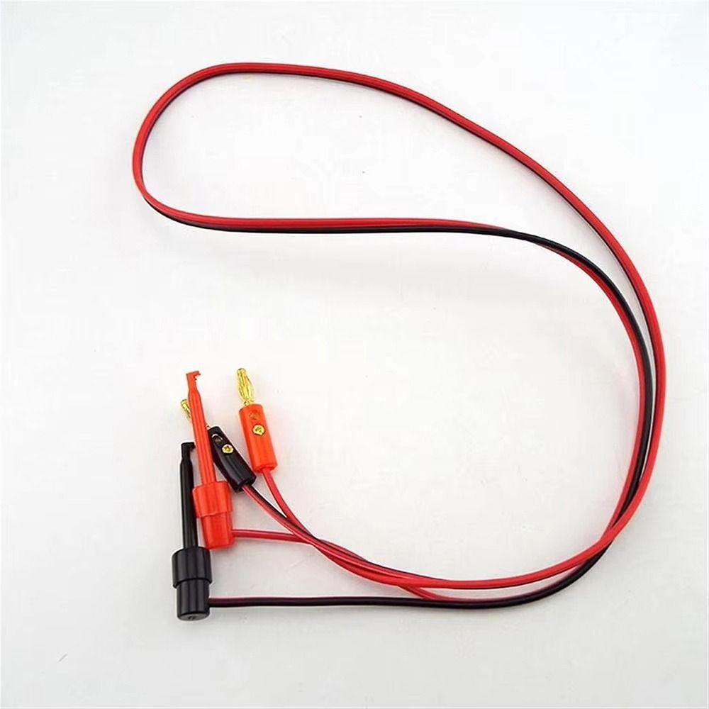 1Pcs Cable Gold Plated Multimeter Test Leads Wire Connector Electric Hook Clip Test Tools