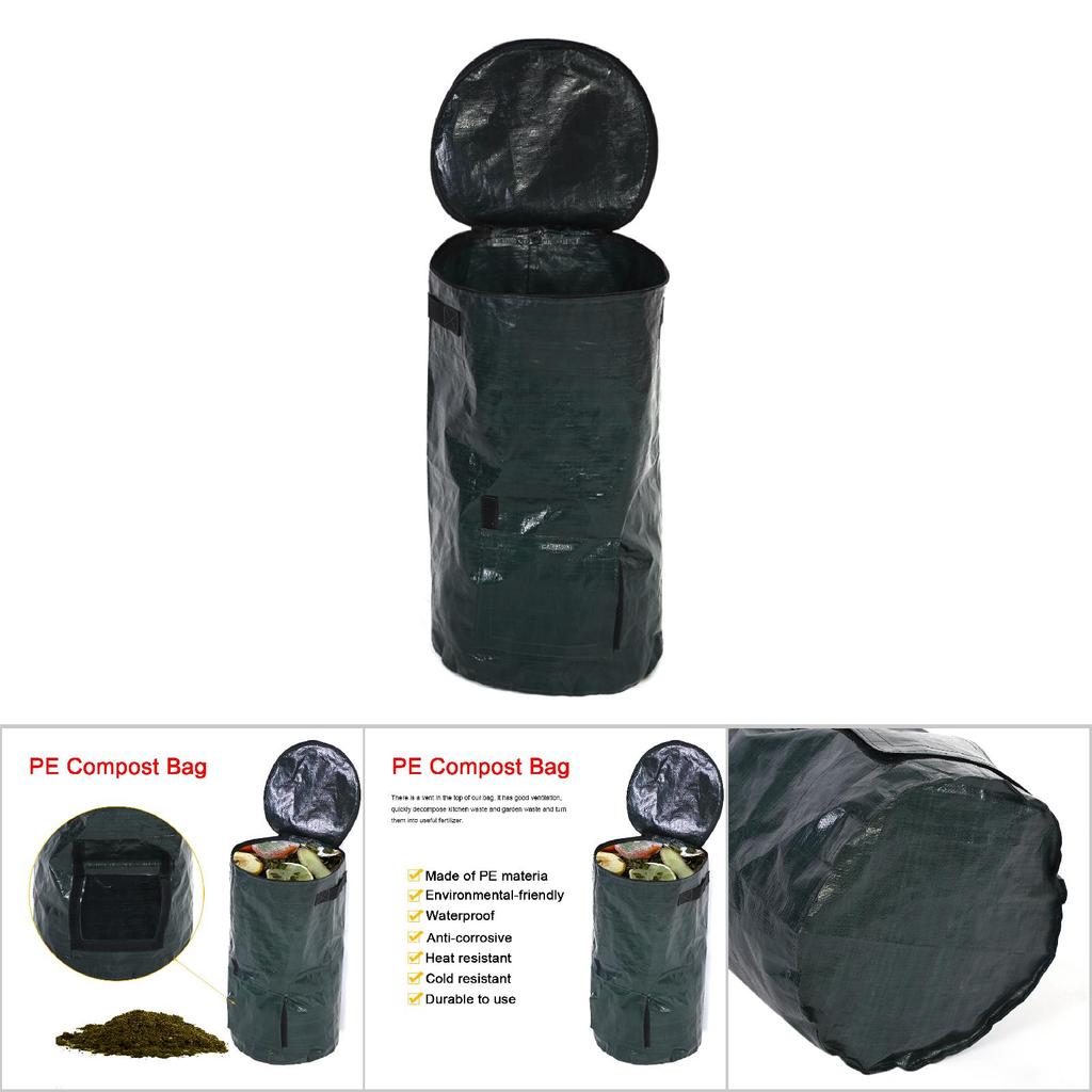 2 размера органических отходов, кухонный сад, двор, мешок для компоста, экологический плантатор из полиэтиленовой ткани