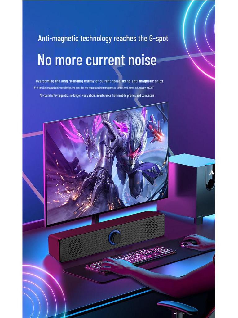 Мини-настольные компьютерные колонки Bluetooth USB с сабвуфером